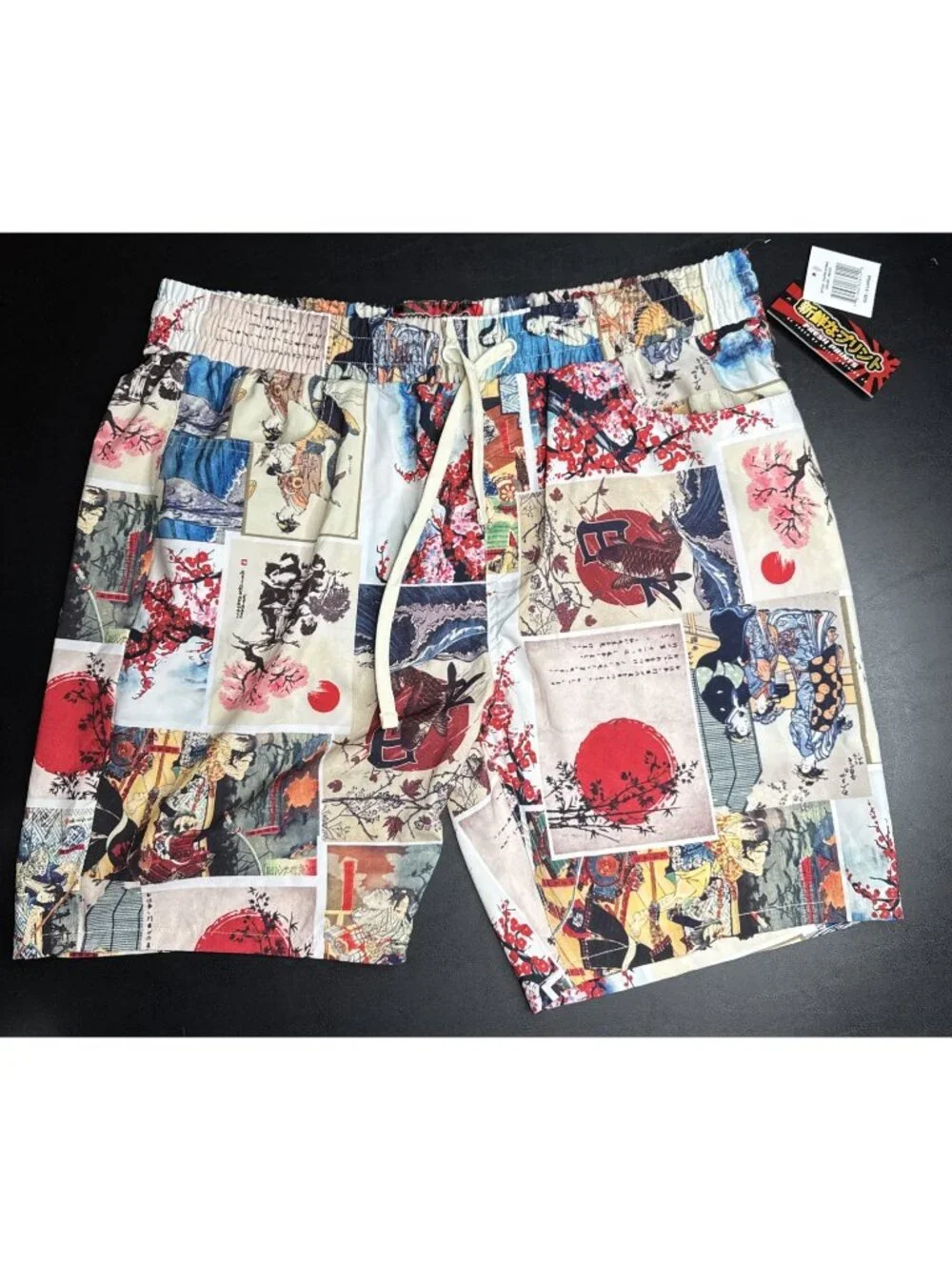 Fresh Prints Tokyo Drill Clothing Size XL Graphic Print Unlined Swim Trunk New